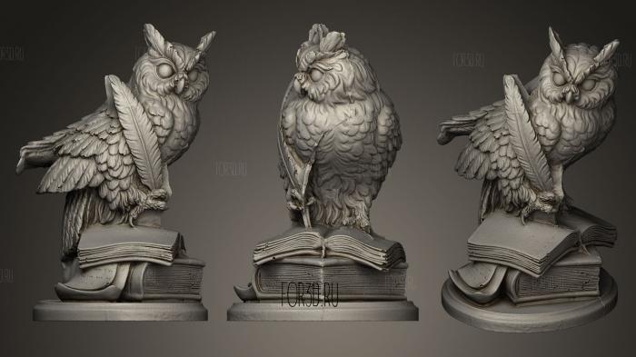 Chocolate Owl stl model for CNC
